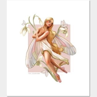 Snowdrop Fairy Posters and Art